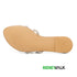 Fancy Silver White Flat For Womens 2390